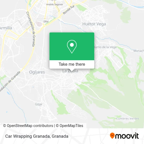 Car Wrapping Granada map