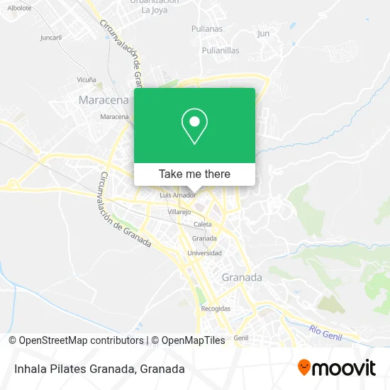 Inhala Pilates Granada map