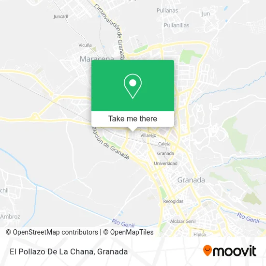 El Pollazo De La Chana map