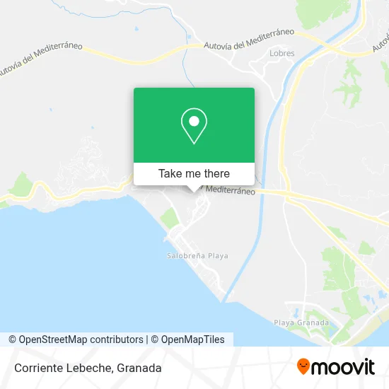 Corriente Lebeche map