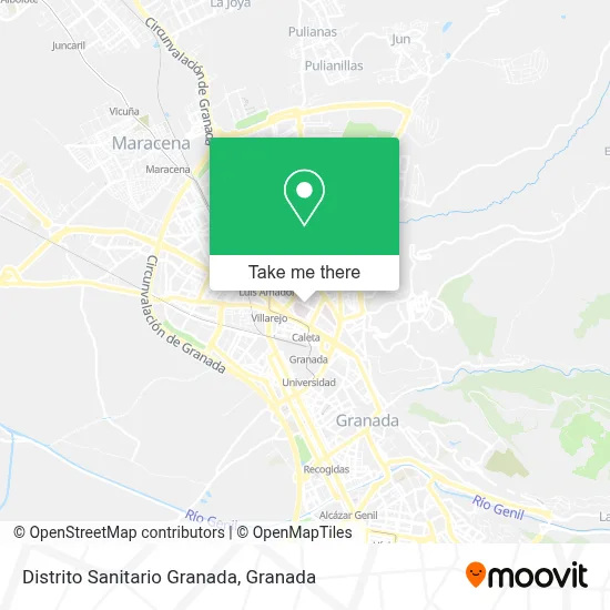 Distrito Sanitario Granada map