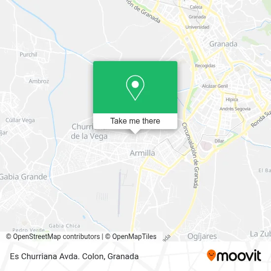 Es Churriana Avda. Colon map
