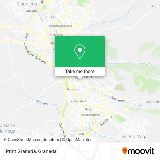 Print Granada map