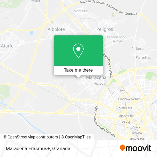 Maracena Erasmus+ map