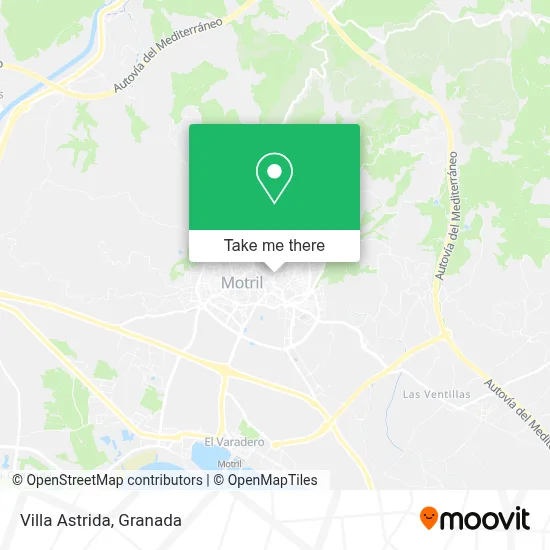 Villa Astrida map