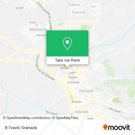 B Travel map