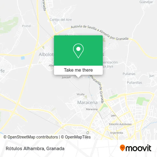 Rótulos Alhambra map