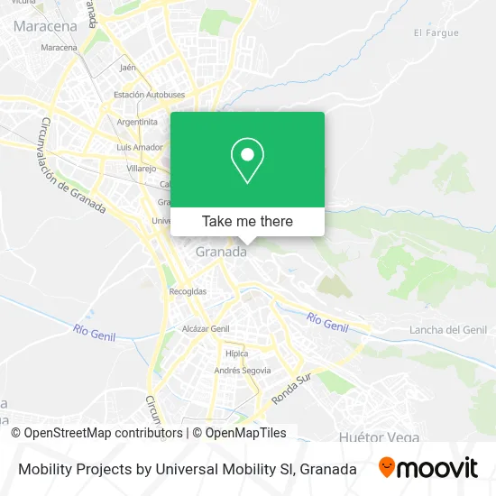 Mobility Projects by Universal Mobility Sl map
