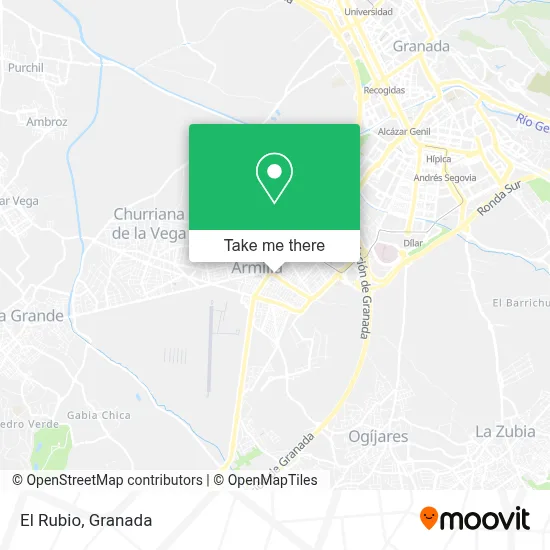 El Rubio map