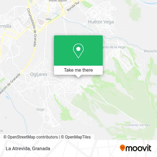 La Atrevida map