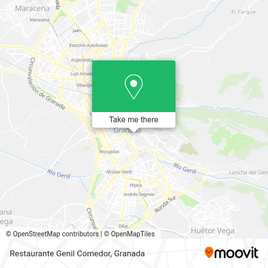 Restaurante Genil Comedor map