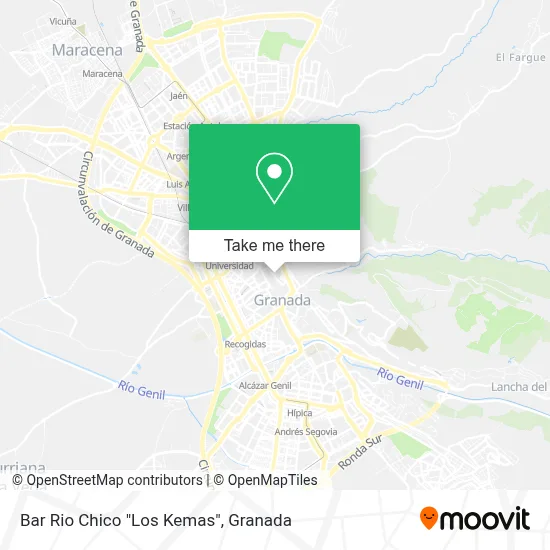 Bar Rio Chico "Los Kemas" map