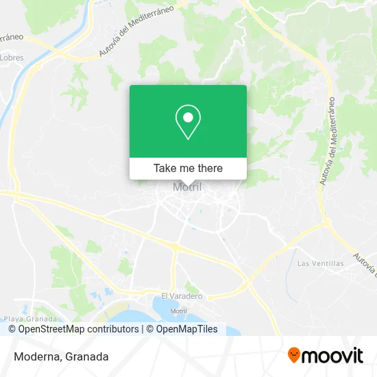 Moderna map