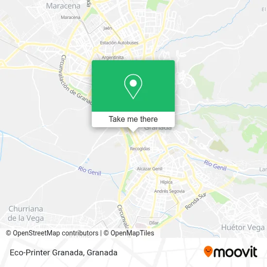 Eco-Printer Granada map