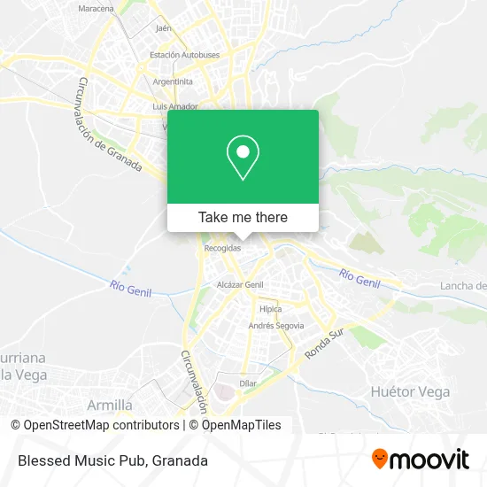 Blessed Music Pub map