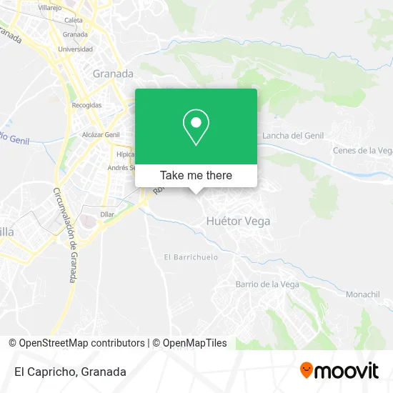 El Capricho map