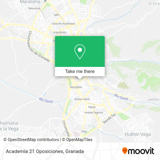 Academia 21 Oposiciones map
