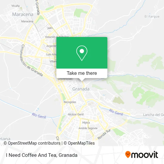 I Need Coffee And Tea map