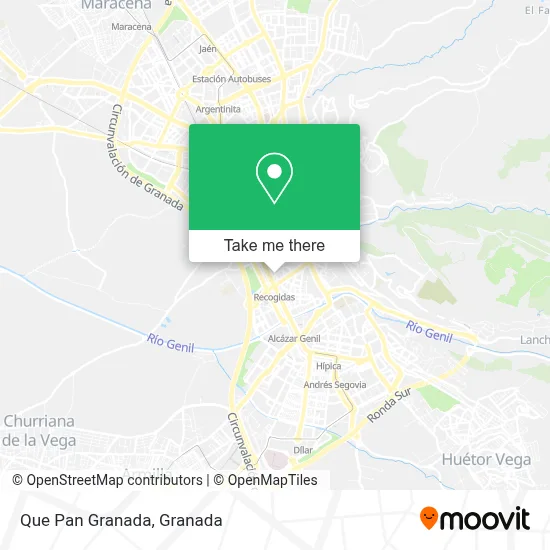 Que Pan Granada map