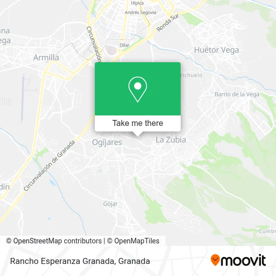 Rancho Esperanza Granada map