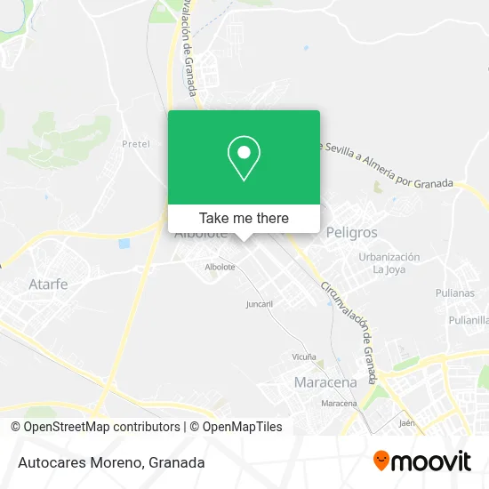 Autocares Moreno map