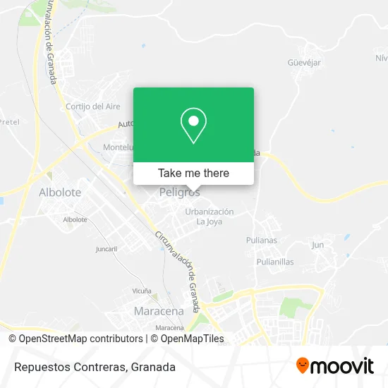 Repuestos Contreras map