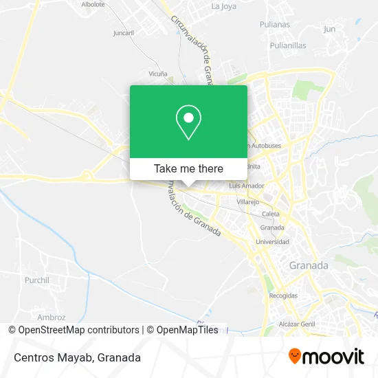Centros Mayab map
