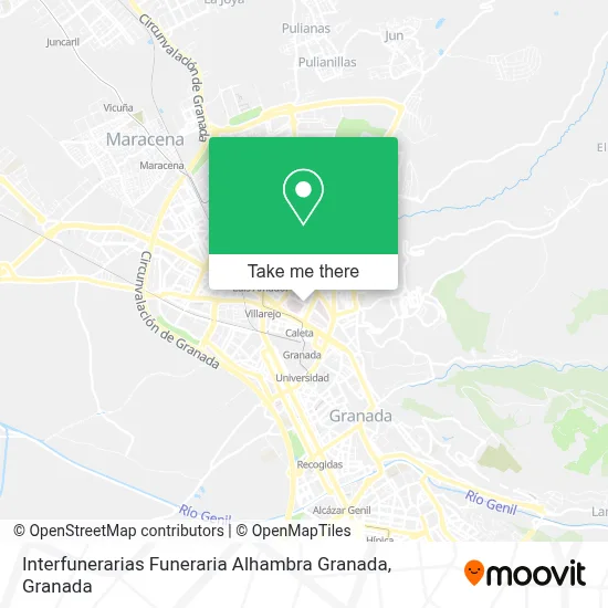 Interfunerarias Funeraria Alhambra Granada map