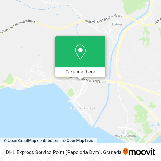 DHL Express Service Point (Papeleria Dym) map