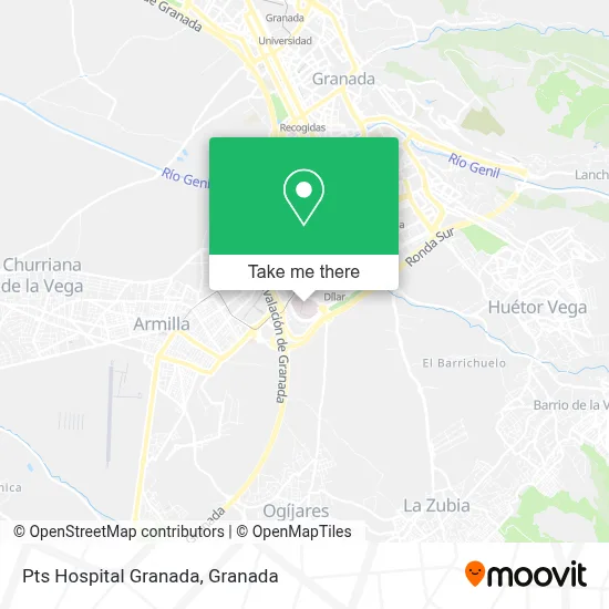 Pts Hospital Granada map