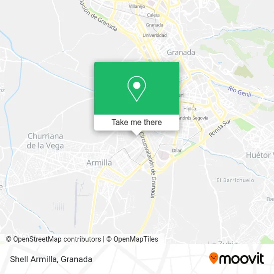 Shell Armilla map