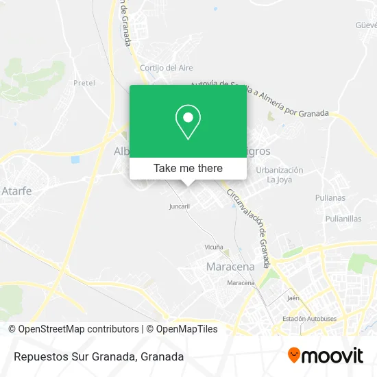 Repuestos Sur Granada map