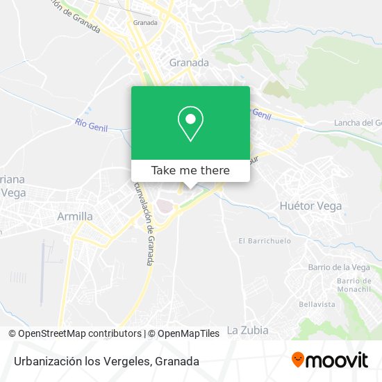 Urbanización los Vergeles map