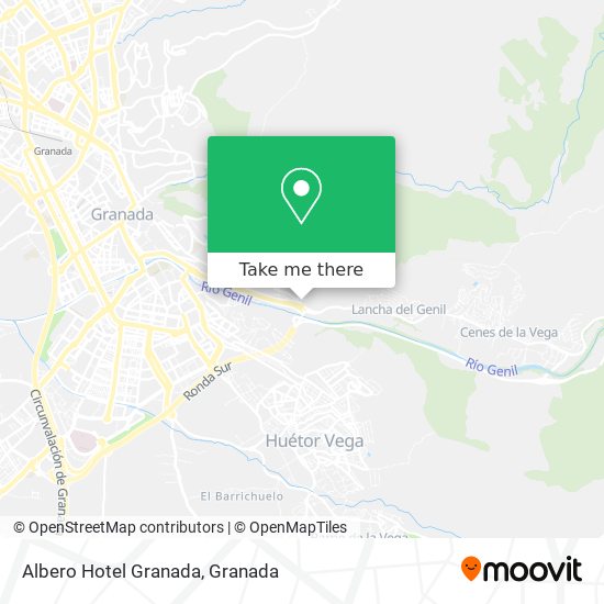 Albero Hotel Granada map