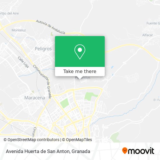 mapa Avenida Huerta de San Anton