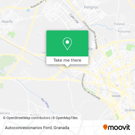 Autoconcesionarios Ford map