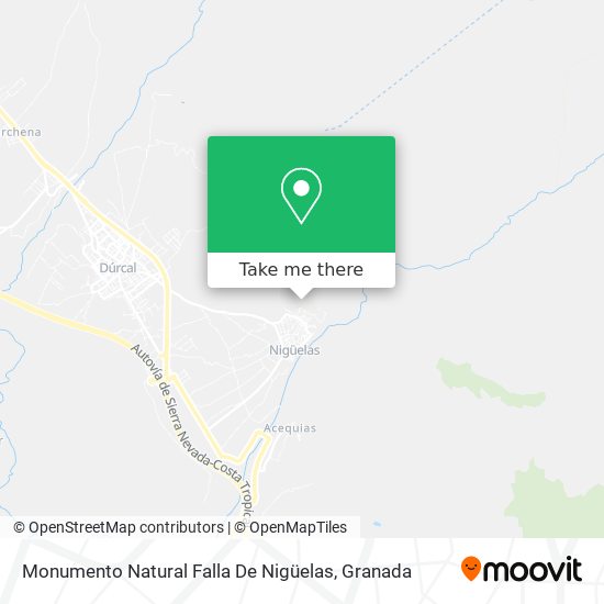 Monumento Natural Falla De Nigüelas map