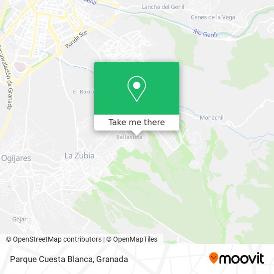 Parque Cuesta Blanca map