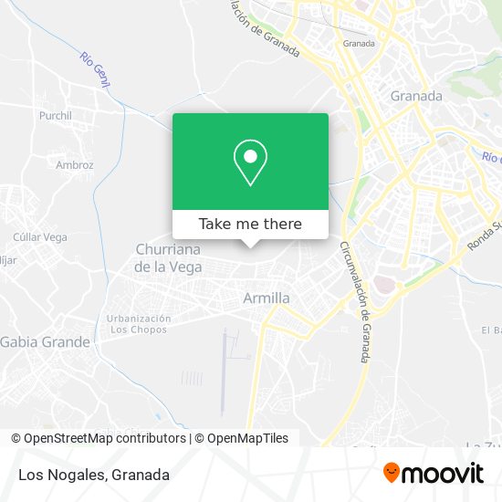 Los Nogales map