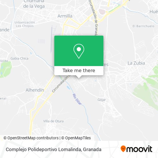Complejo Polideportivo Lomalinda map