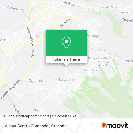 mapa Alhsur Centro Comercial