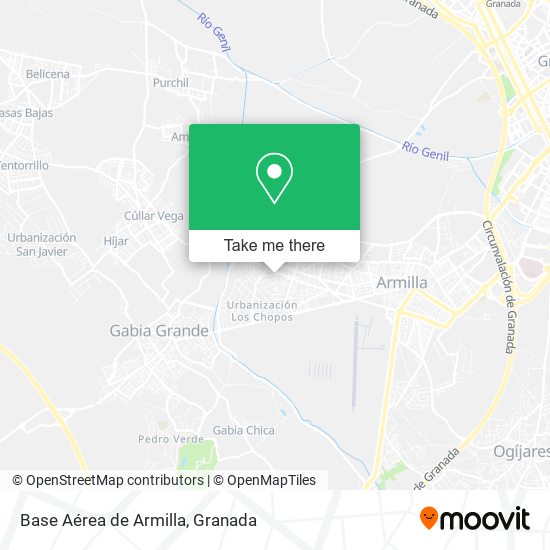 Base Aérea de Armilla map