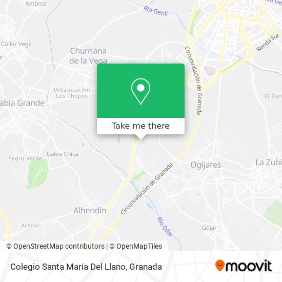 Colegio Santa María Del Llano map