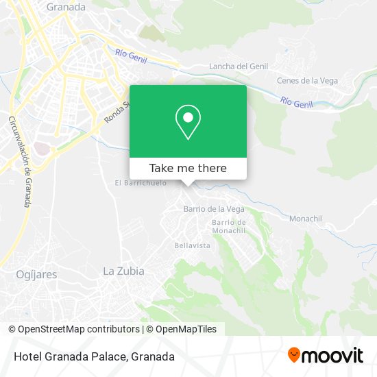 Hotel Granada Palace map