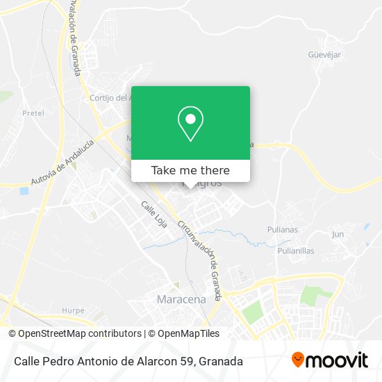 Calle Pedro Antonio de Alarcon 59 map