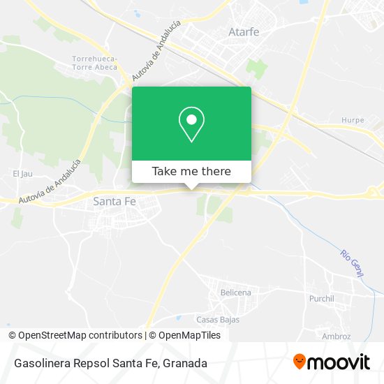 Gasolinera Repsol Santa Fe map