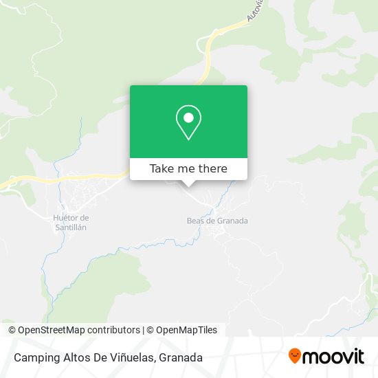 Camping Altos De Viñuelas map