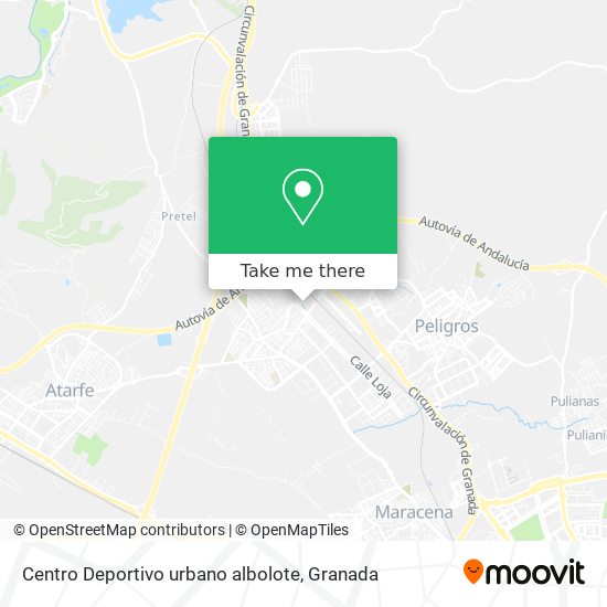 Centro Deportivo urbano albolote map