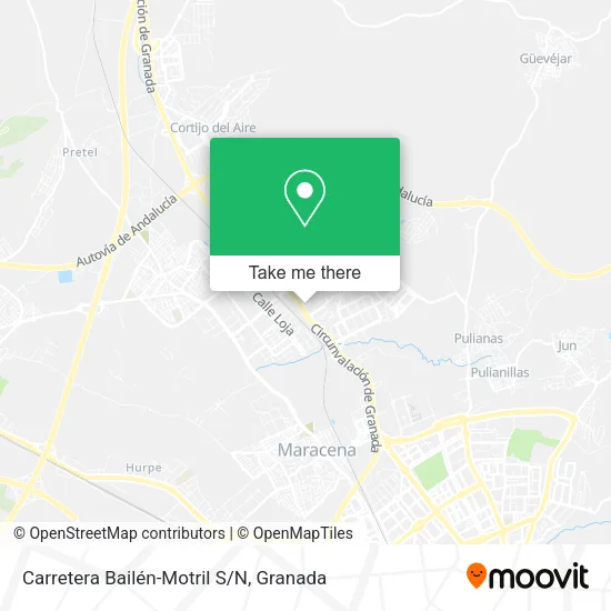 Carretera Bailén-Motril S/N map