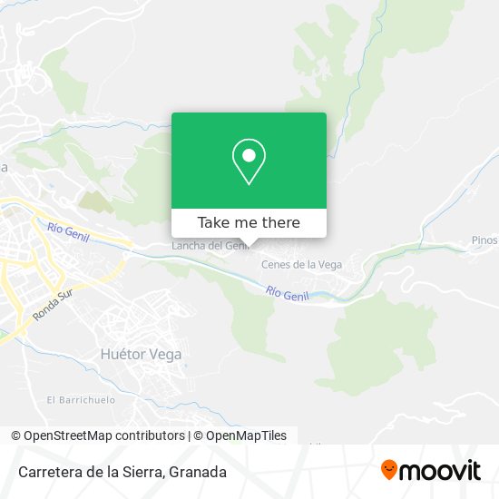 Carretera de la Sierra map